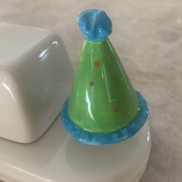 Faux Nora Fleming Birthday Hat - Picture 1 of 3